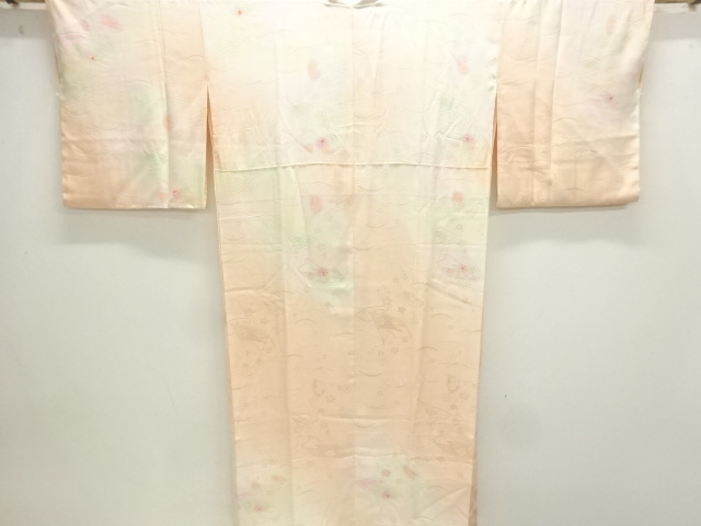 絞り扇に花模様長襦袢